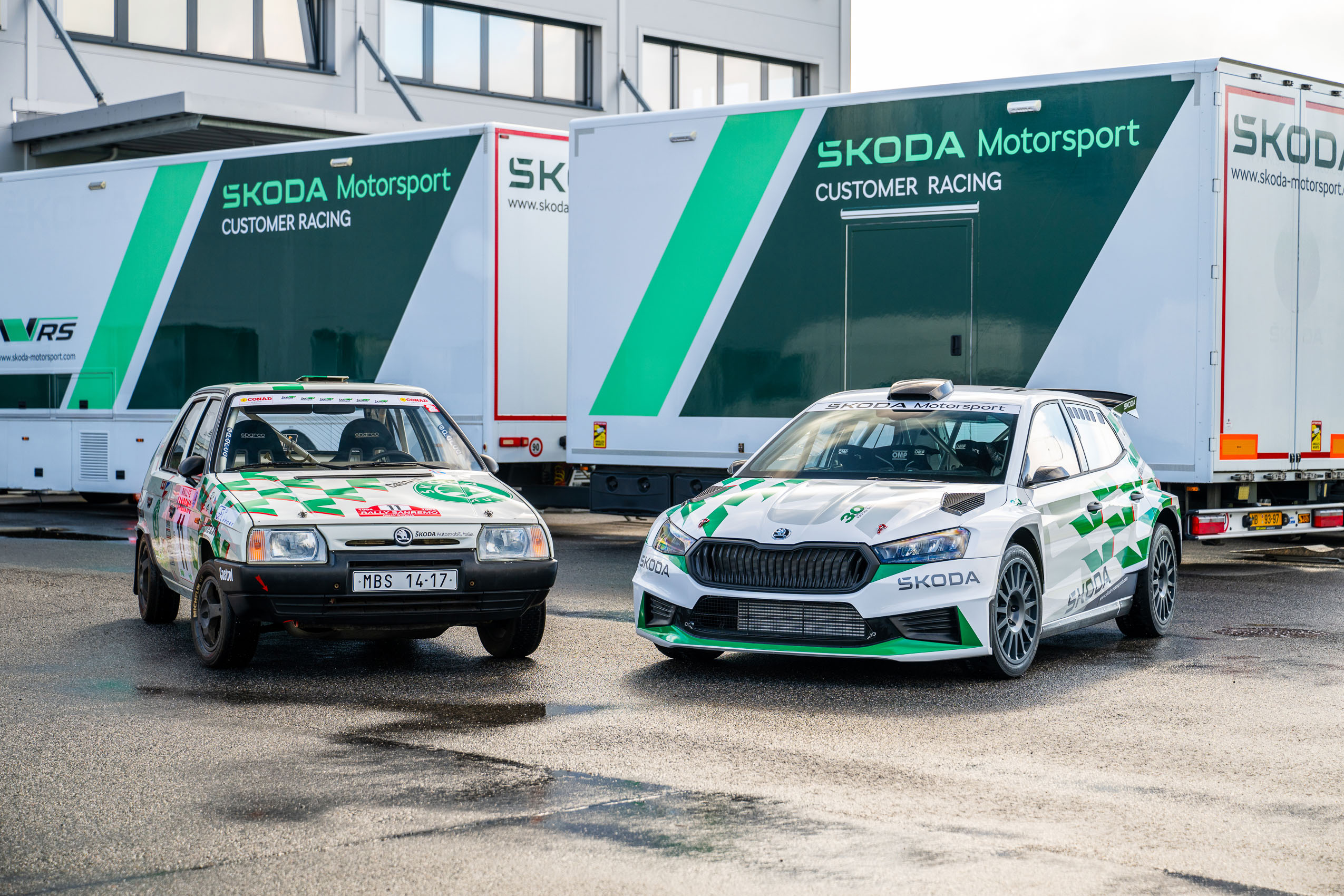 Fabia RS Rally2 v legendárních barvách