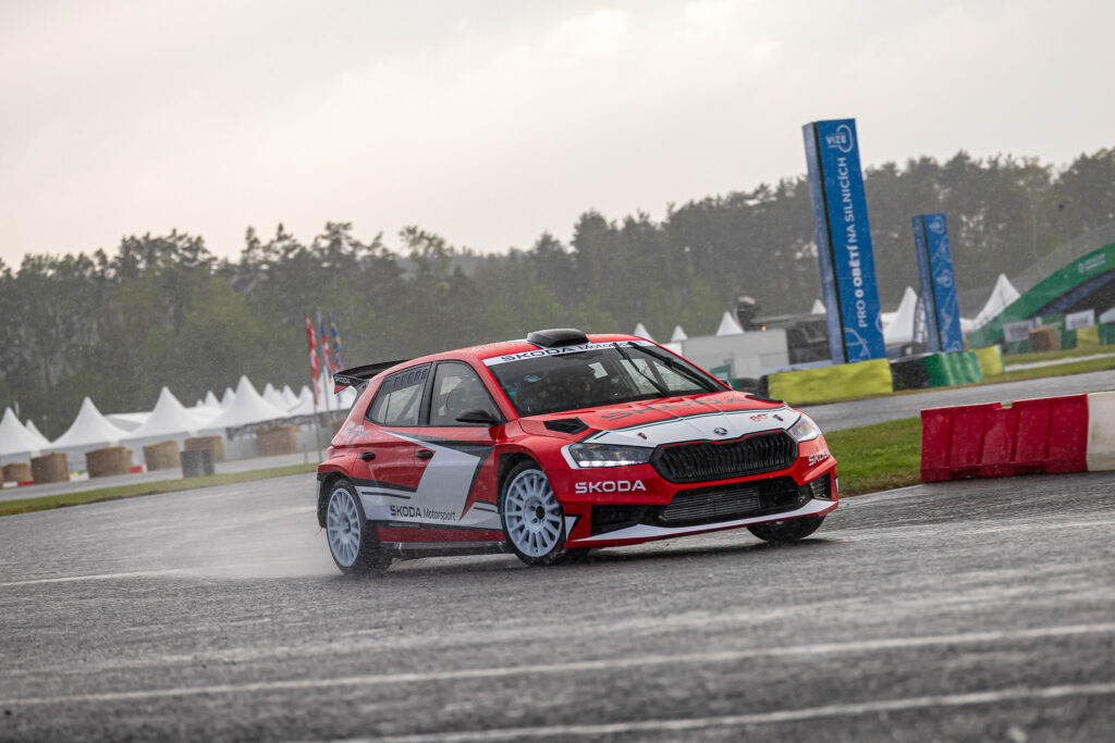 Jubilee gift: Petter Solberg drove a Fabia RS Rally2