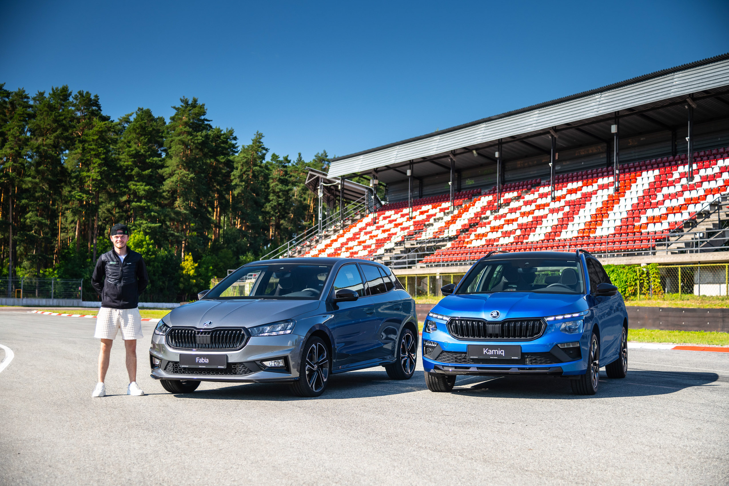 Fabia a Kamiq Monte Carlo na okruhu v Rize